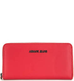 Красный кошелек с двумя отделами Armani Jeans