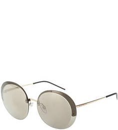 Очки круглой формы с металлической оправой Emporio Armani