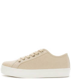 Бежевые кеды на платформе S.Oliver