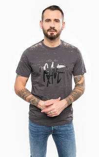 Футболка из хлопка с круглым вырезом Diesel