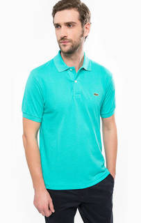 Футболка поло бирюзового цвета Lacoste
