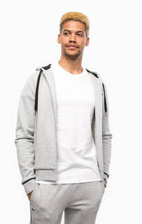 Толстовка из хлопка с принтом на спине Lacoste