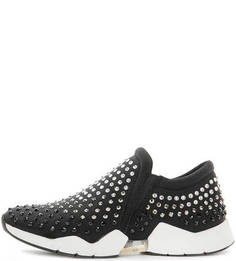Текстильные кроссовки с отделкой стразами Aldo