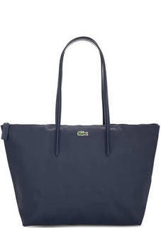 Вместительная синяя сумка Lacoste
