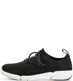 Черные кроссовки из нубука Clarks