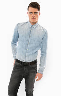 Джинсовая рубашка с приталенным кроем Drykorn