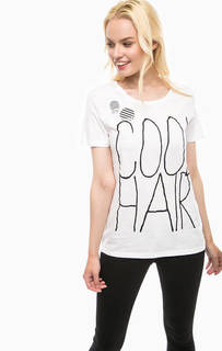 Белая футболка из хлопка Silvian Heach