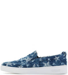 Хлопковые синие слипоны Guess