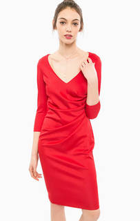 Красное платье с рукавами 3/4 Marciano Guess