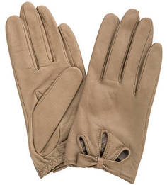 Кожаные перчатки с шелковой подкладкой Eleganzza