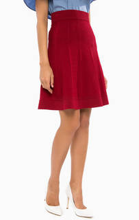 Расклешенная красная юбка Pinko