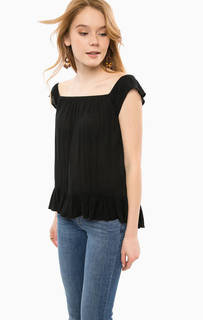Черная блуза свободного кроя D&S Ralph Lauren
