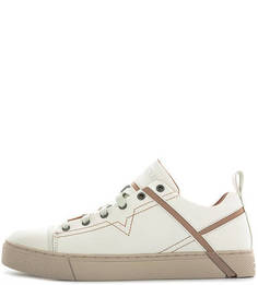 Кожаные кеды на шнуровке Diesel