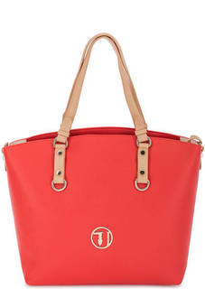 Красная сумка с длинными ручками Trussardi Jeans