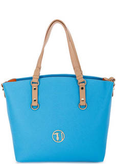 Синяя сумка с длинными ручками Trussardi Jeans