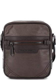 Маленькая коричневая сумка через плечо Trussardi Jeans