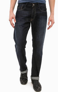 Синие прямые джинсы с застежкой на болты Replay