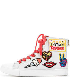 Голубые кеды из денима с молниями Tommy Hilfiger