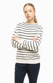 Белый джемпер в полоску Selected