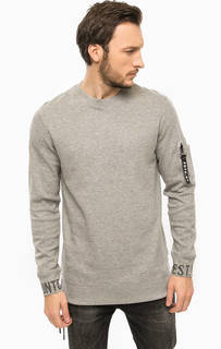 Серый хлопковый свитшот Jack & Jones