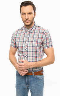 Хлопковая рубашка в клетку Mustang