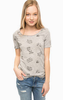 Серая футболка с принтом S.Oliver