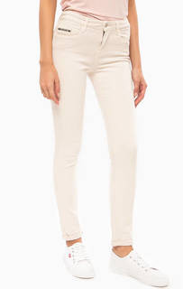 Однотонные зауженные брюки из денима Calvin Klein Jeans