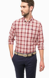 Хлопковая рубашка в клетку со съемным воротником Pepe Jeans