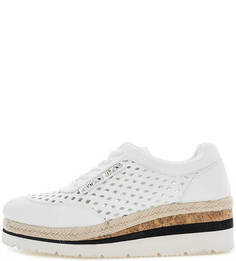 Полуботинки на танкетке с перфорацией Armani Jeans