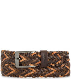 Плетеный ремень из натуральной кожи Armani Jeans