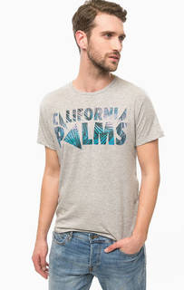 Серая футболка с принтом Wrangler