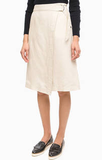 Юбка молочного цвета с запахом Pennyblack