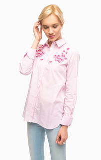 Рубашка с вышивкой и отделкой камнями Pennyblack