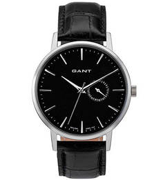 Часы с черным циферблатом Gant