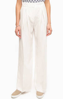 Широкие белые брюки Stefanel