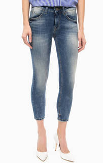 Синие капри с заломами Fornarina