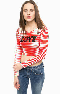 Укороченная футболка с длинными рукавами Fornarina