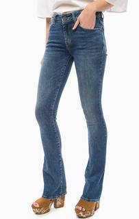 Расклешенные джинсы с заломами Fornarina