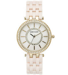 Часы с корпусом золотистого цвета Anne Klein