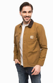 Легкая коричневая куртка с застежкой на болты Carhartt WIP