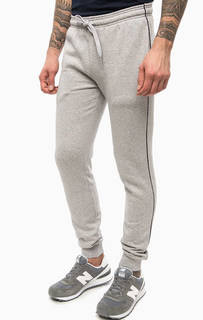 Серые хлопковые брюки с манжетами Lacoste