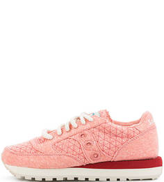 Розовые текстильные кроссовки Saucony