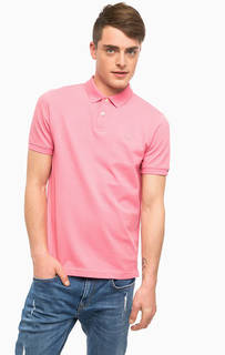 Футболка поло из хлопка розового цвета S.Oliver