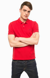 Красная футболка поло из хлопка S.Oliver