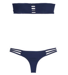 Раздельный купальный костюм синего цвета MC2 Saint Barth