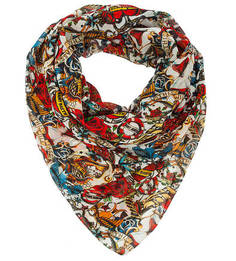Разноцветный палантин с цветочным принтом MC2 Saint Barth