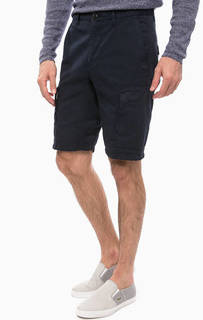 Синие хлопковые шорты карго Strellson
