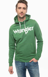 Зеленая хлопковая толстовка Wrangler