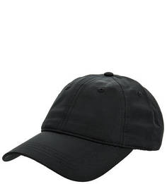 Черная бейсболка с логотипом бренда Lacoste