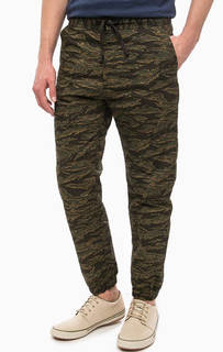 Хлопковые брюки с камуфляжным принтом Carhartt WIP